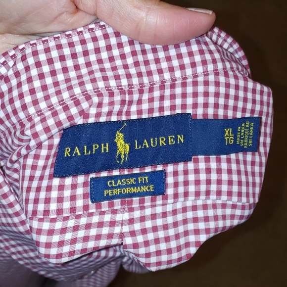 RALPH LAUREN CHECK CLASSIC NWOT BUTTON UP SHIRT - Picture 6 of 7